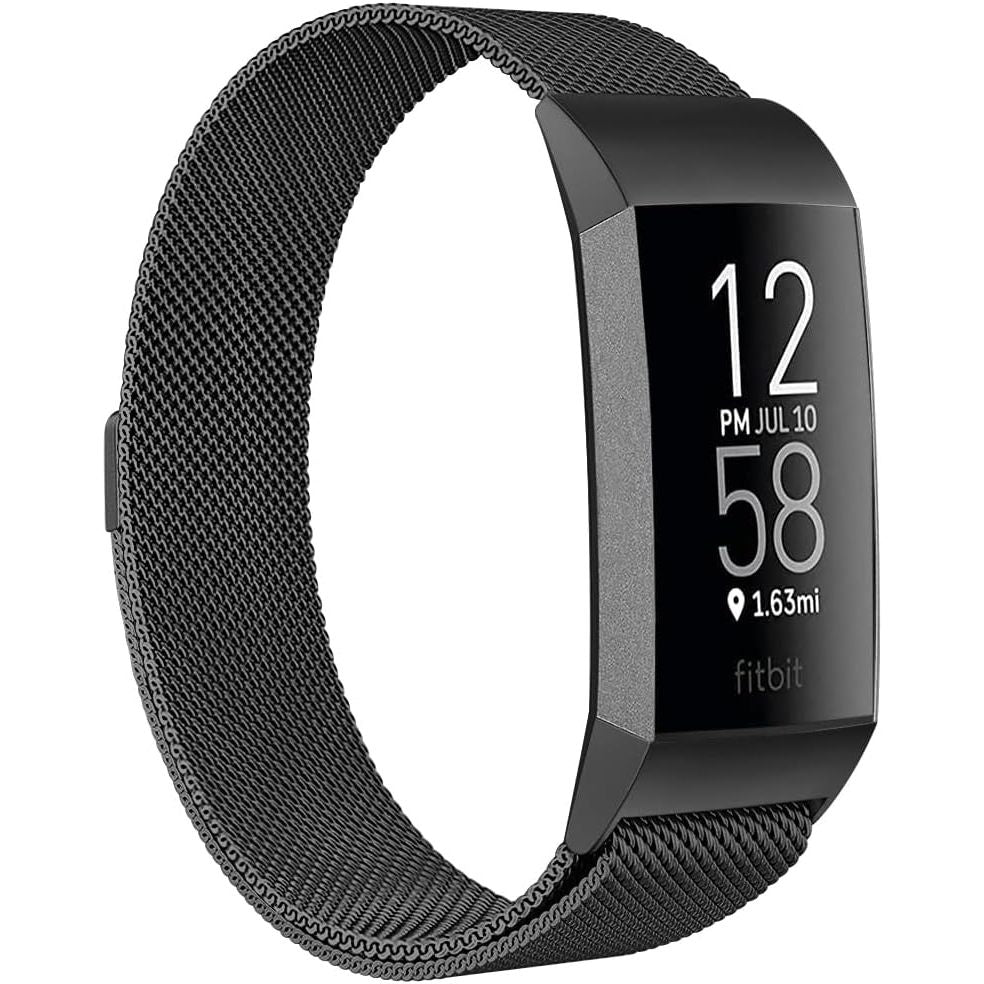 Buy now ZWGKKYGYH Metal Bands Compatible with Fitbit Charge 4/Charge 3/Charge 3 SE, Stainless Steel Mesh Band Replacement Accessories Bracelet Strap for Women Men, Silver Small Small: 5.5" - 7.9" Black at indiglob india