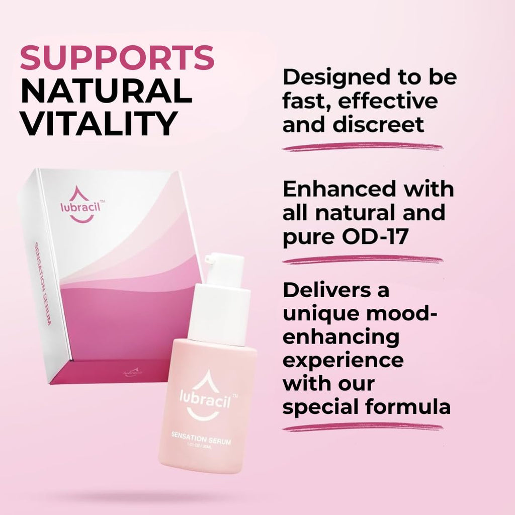 Lubracil Sensation Serum for Women – Increase Passion & Drive, 30 ml-1 Pack