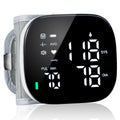 iHome Wrist Blood Pressure Monitor Rechargeable Digital Voice Broadcast LED Backlit BP Machine 199 Memory Storage for 2 Users with Carrying Case for Home Use
