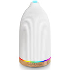 Buy now URPOWER 2nd Version Essential Oil Diffuser with Adjustable Mist Mode Waterless Auto Shut-Off and 7 Color LED Lights for Home Office, One Size (Pack of 1), White Striped White at indiglob india