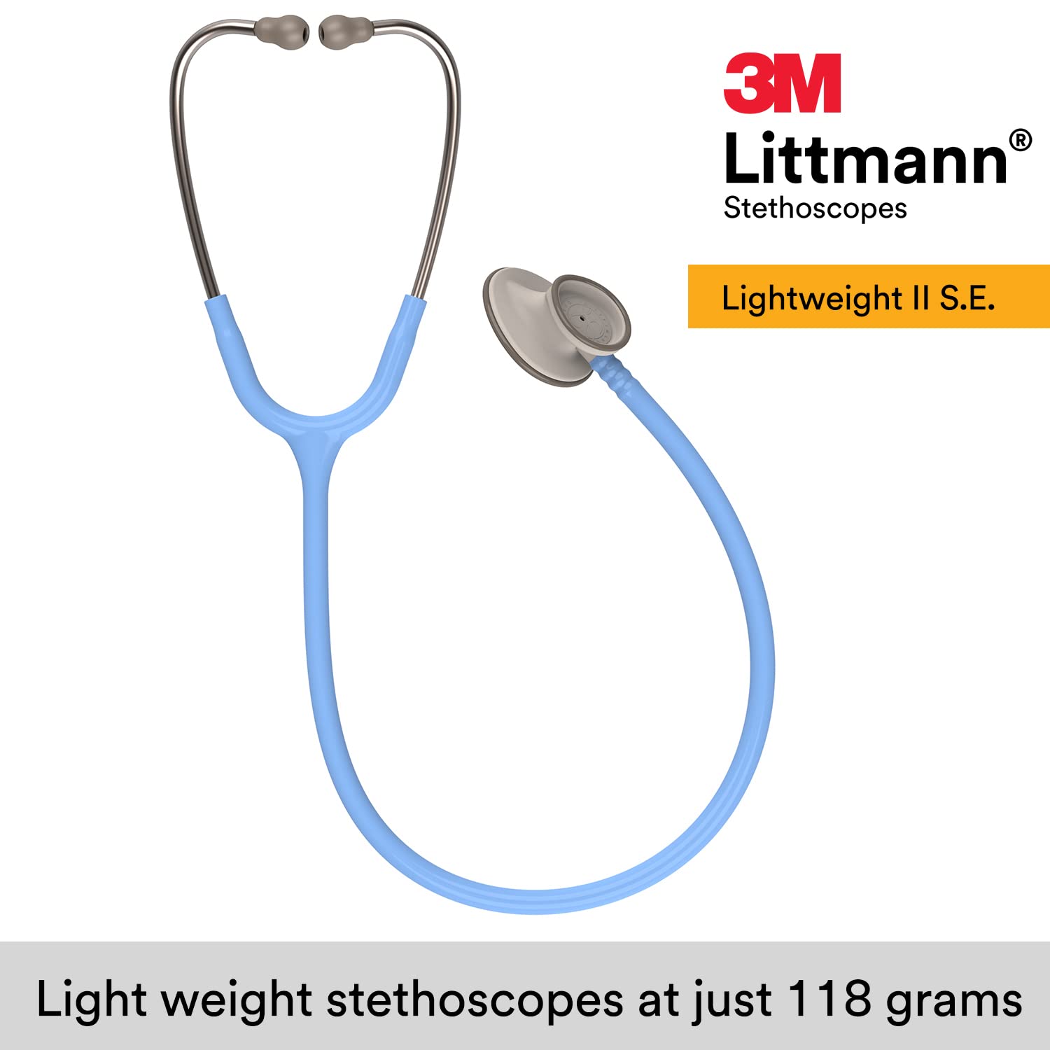 Buy now 3M Littmann Lightweight II S.E. Stethoscope 2454, 28" Ceil Blue Tube at indiglob india