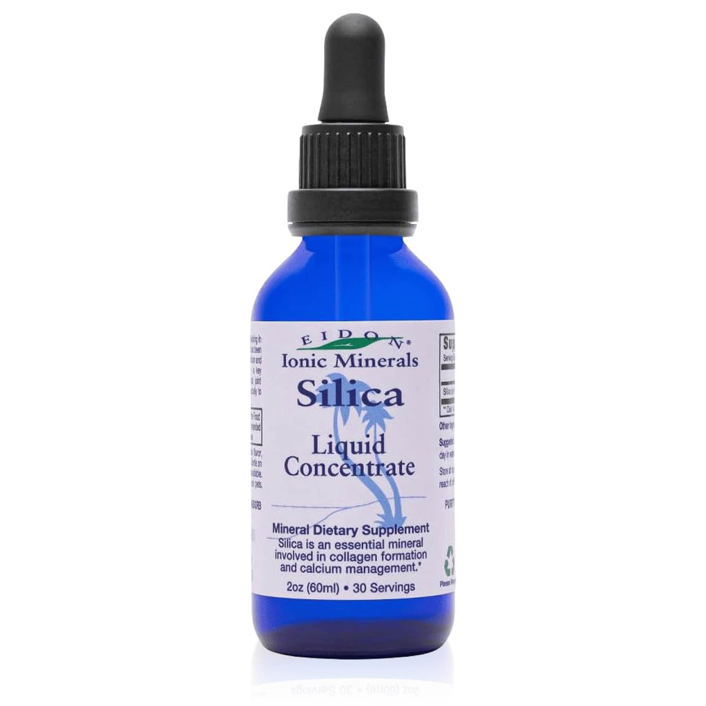 Eidon Ionic Minerals - Liquid Silica Mineral Concentrate - 18 oz | Silica Supplement for Hair, Skin & Nails, Drops to Support Collagen Production & Hair Loss for Women & Men, Manage Calcium
