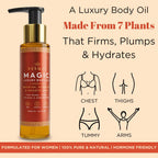 Besque Original Magic Body Oil - Hydrating Body Oils for Women - 3.4 FL OZ | Skin Care Body Oils for Women That Plump, Tighten & Firm Skin With Natural Ingredients, Made in UK