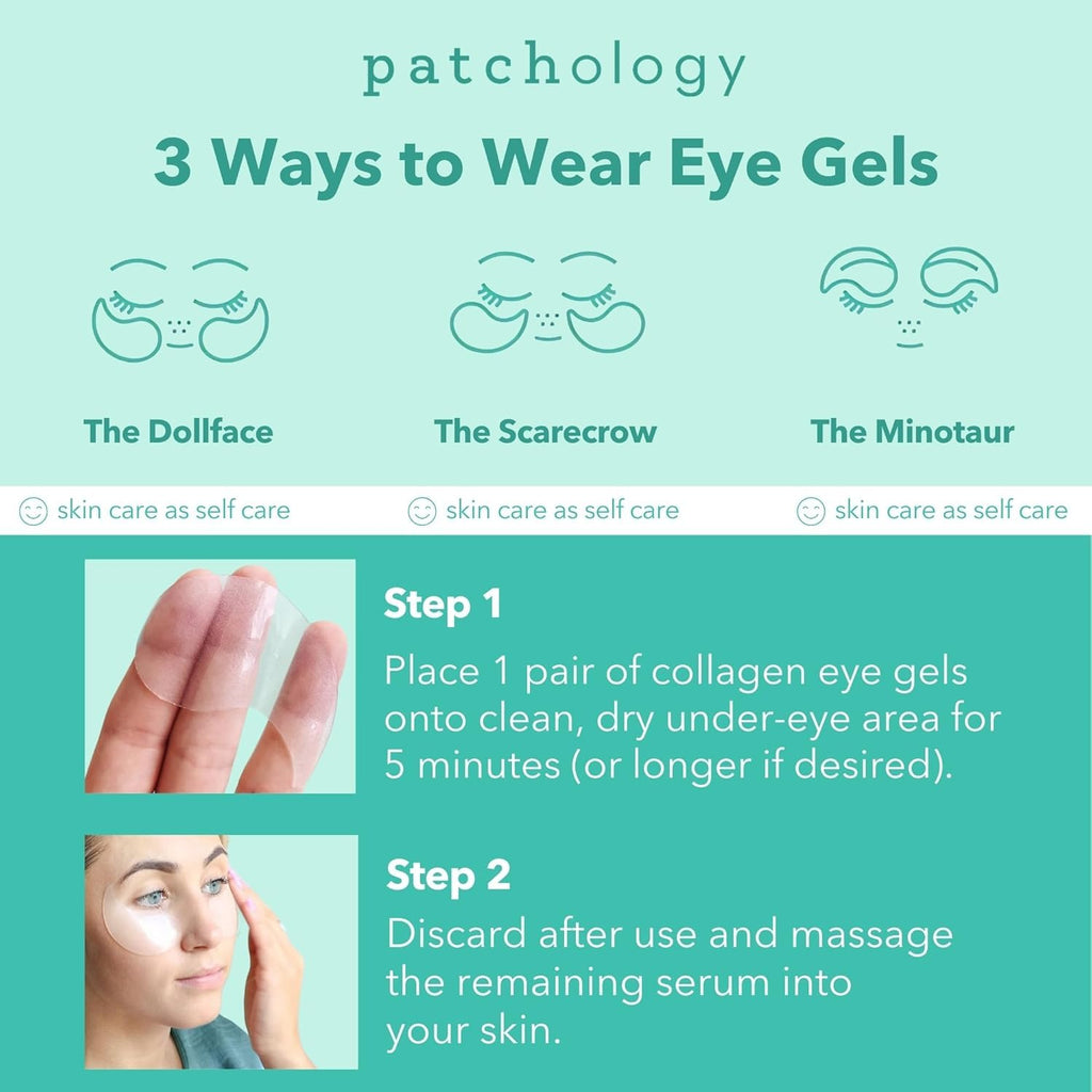 Buy now Patchology Rejuvenating Under Eye Gels - Hydrating Eye Mask w/Caffeine, Hydrolyzed Collagen & Centella Asiatica- Under Eye Patches For Dark Circles - Minimize Puffiness & Wrinkle Reducer - 30 Pairs at indiglob india