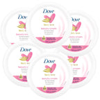 Dove Nourishing Body Care, Face, Hand, and Body Beauty Cream for Normal to Dry Skin Lotion for Women with 24-Hour Moisturization, 4-Pack, 2.53 Oz Each Jar