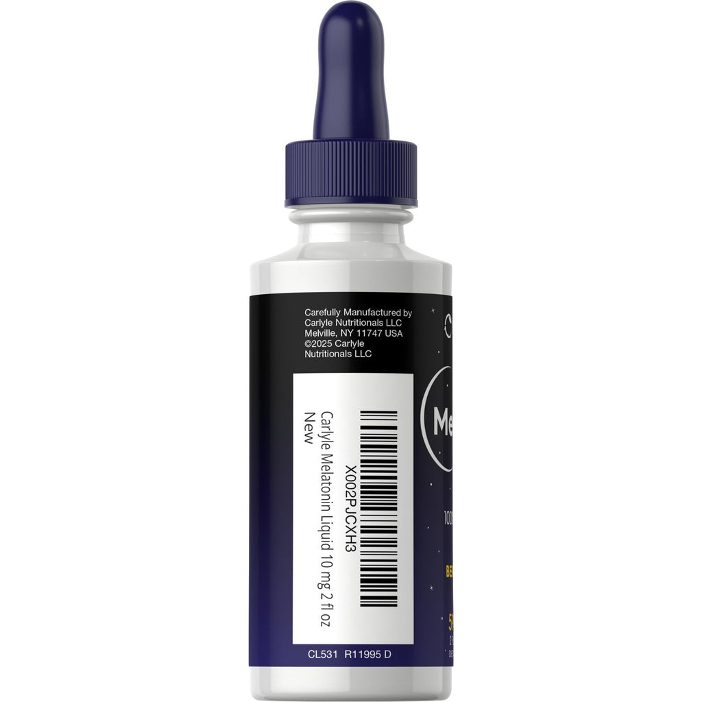 Carlyle Melatonin 10mg | 2 fl oz Liquid Drops | Berry Flavor | for Adults | Non-GMO, Vegetarian Supplement