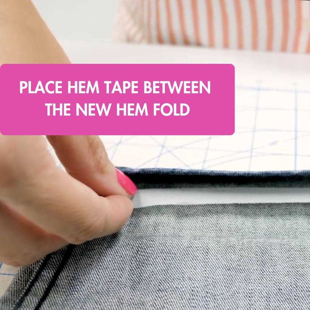 HeatnBond Iron On Hemming Tape - No Sew Hemming Tape for Pants, Dresses, and Curtains - Fabric Tape for Hemming - Heat and Bond Tape - Made in USA - 4 Rolls (3/4 Inch x 8 Yards Each), 32 Yards, White