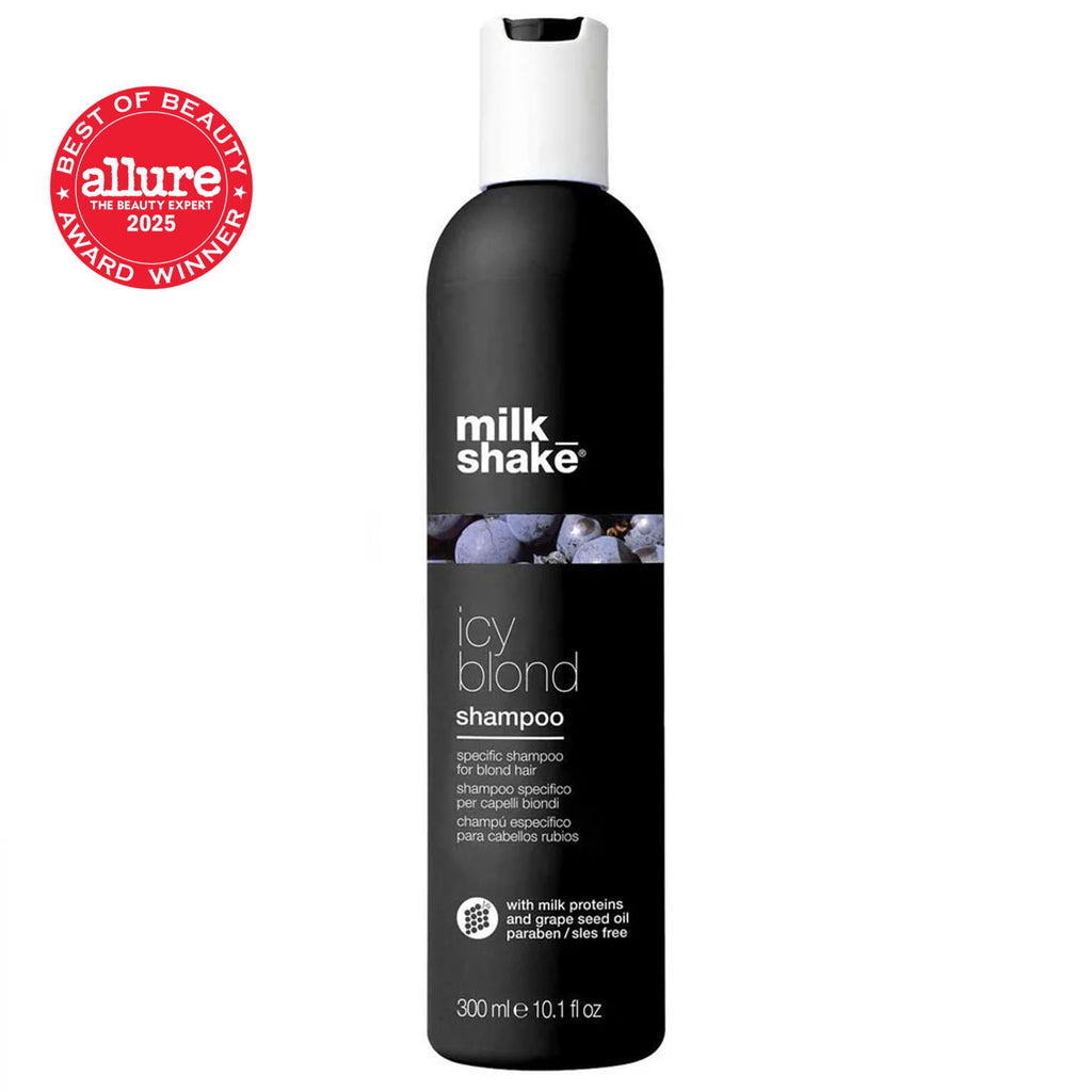 milk_shake Icy Blond Shampoo | Mutes Yellow Tones in Blond Hair
