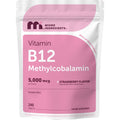 Micro Ingredients Vitamin B12 5,000 mcg | Methylcobalamin – 240 Chewable Tablets | Fast Dissolve, Natural Strawberry Flavor | Vegan, Non-GMO, Gluten Free