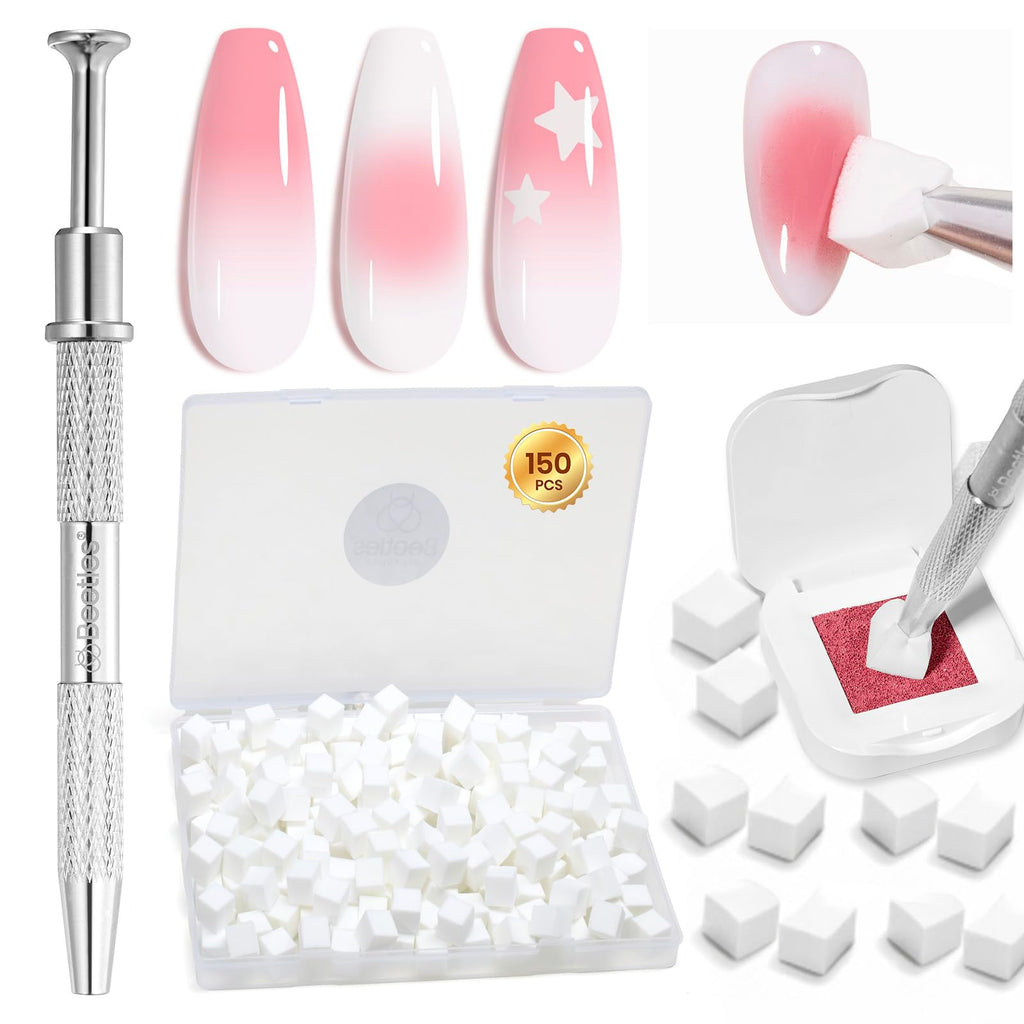 Beetles Gel Polish Nail Art Liner Brushes 5Pcs Painting Art Design Pen Set | Diamond Application Rhinestone Handle Dotting Drawing Sizes 5 7 9 11 20mm Nail Design Gift for Women