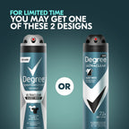 Degree Men Antiperspirant Deodorant Dry Spray Black + White 3 Pack 3.8 oz | Protects from Deodorant Stains Antiperspirant for Men with MotionSense Technology