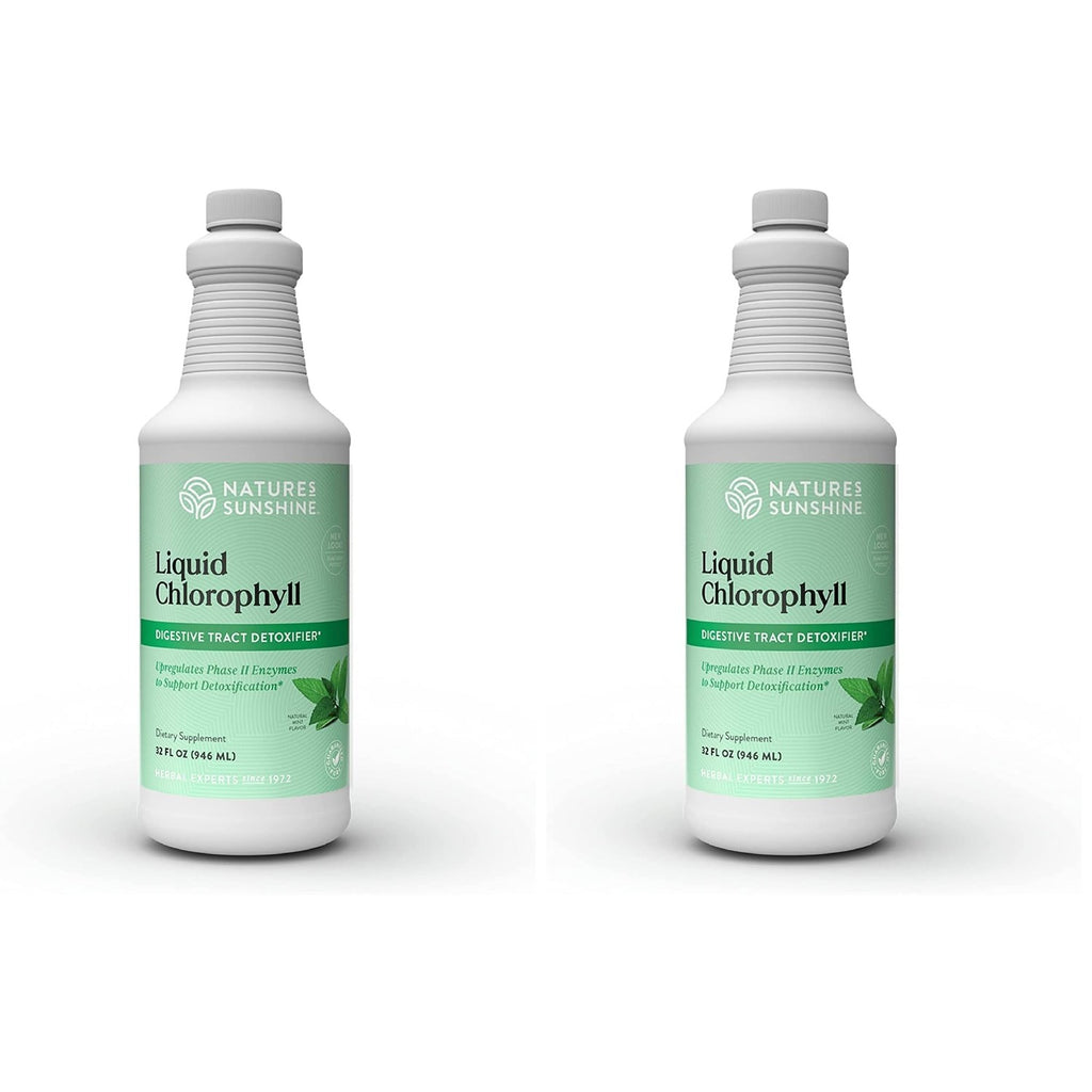 Nature's Sunshine Liquid Chlorophyll - Immunity Support, Detox & Cleanse, Chlorophyll Liquid Drops with Spearmint Oil, Natural Energy Boost, Internal Deodorant - 16 Fl Oz
