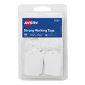 Avery® Strung Marking Tags with String Attached, Gift Tags with String Attached, 1.75 x 1.09 in, Pack of 100 (6732)