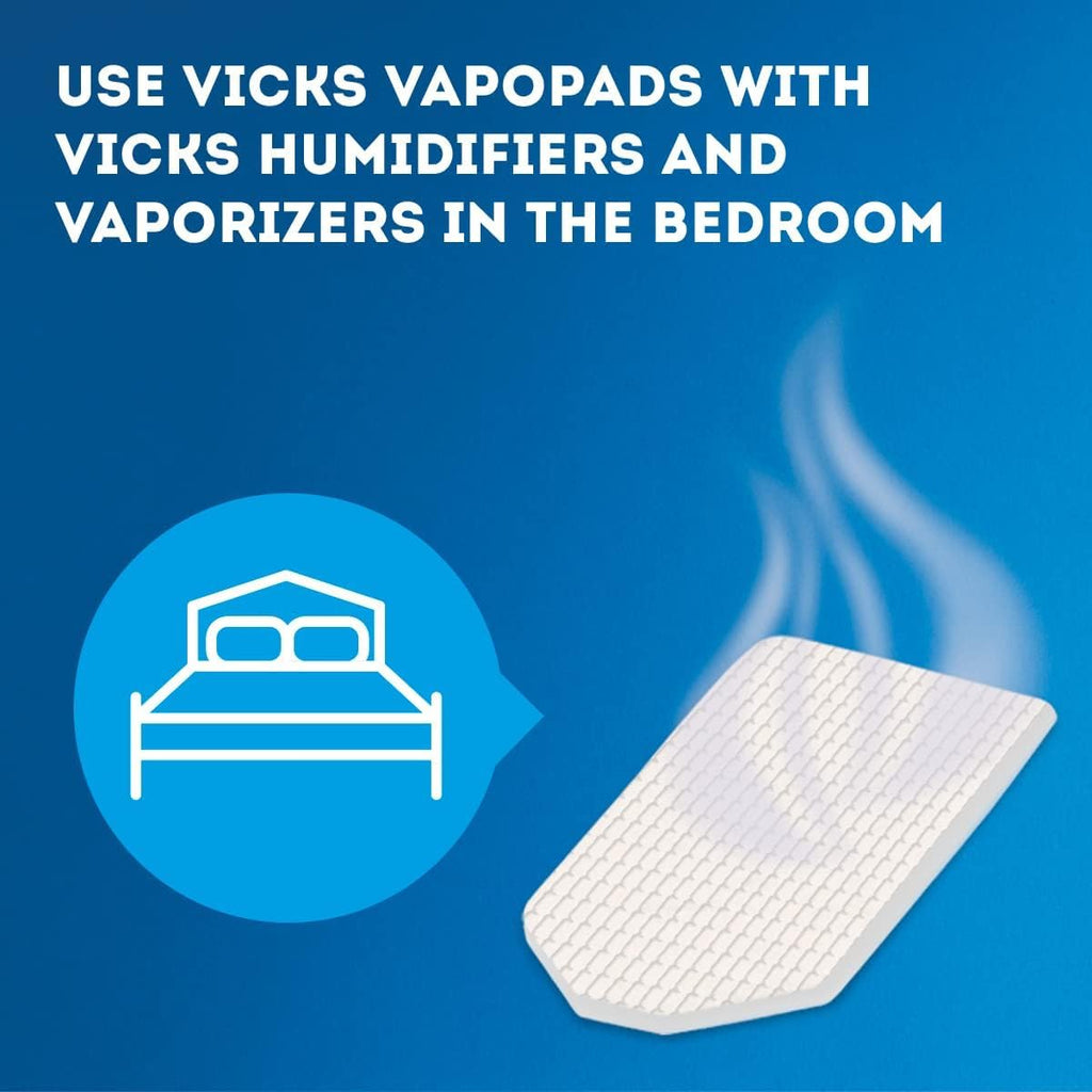 Buy now Vicks VapoPadsâ€“ Soothing Menthol Vapor Pads for Vicks Humidifiers, Vaporizers, Waterless Vaporizers, and Plug-Ins, VSP-19, 6 Count (Pack of 1) at indiglob india
