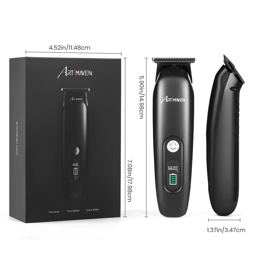 Beard Trimmer for Men, Cordless Hair Clipper & Beard Trimmer Kit, USB-C Rechargeable, DLC Precision Blade, 150-Min Runtime, Compact Travel Grooming Set, Gift for Men with Toiletry Bag