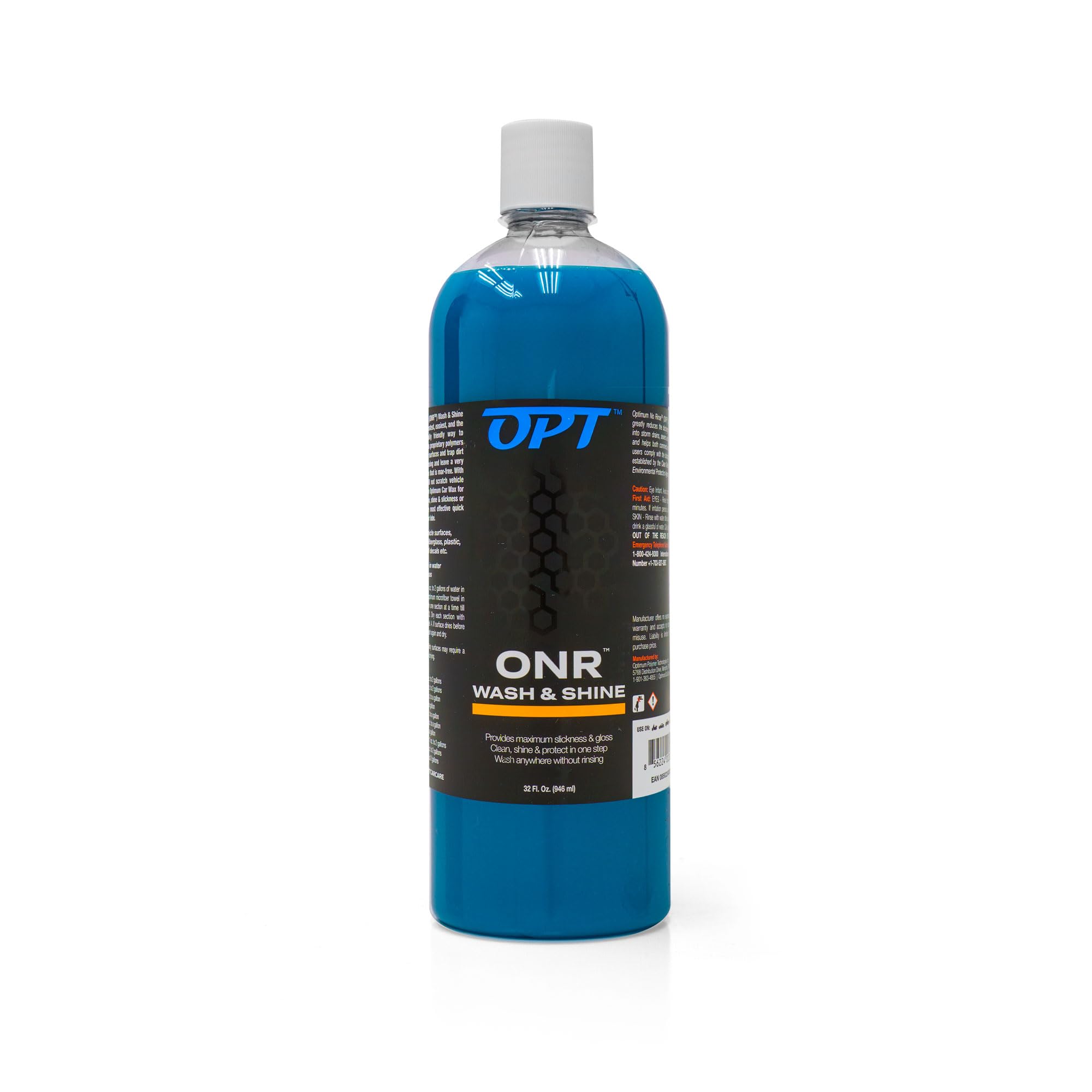 Buy now Optimum No Rinse Wash and Shine Version 5 - ONR Rinseless Car Wash Soap for Auto Detailing, Use On Paint, Ceramic Coatings, Glass, Interior (8 oz) at indiglob india
