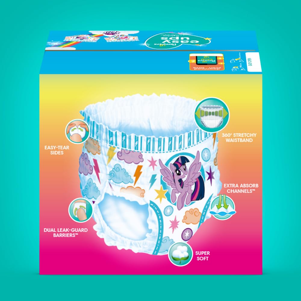 Buy now Pampers Training Pants - Easy Ups Girls & Boys - Size 4T-5T, 18 Count, My Little Pony Potty Underwear (Packaging May Vary) at indiglob india