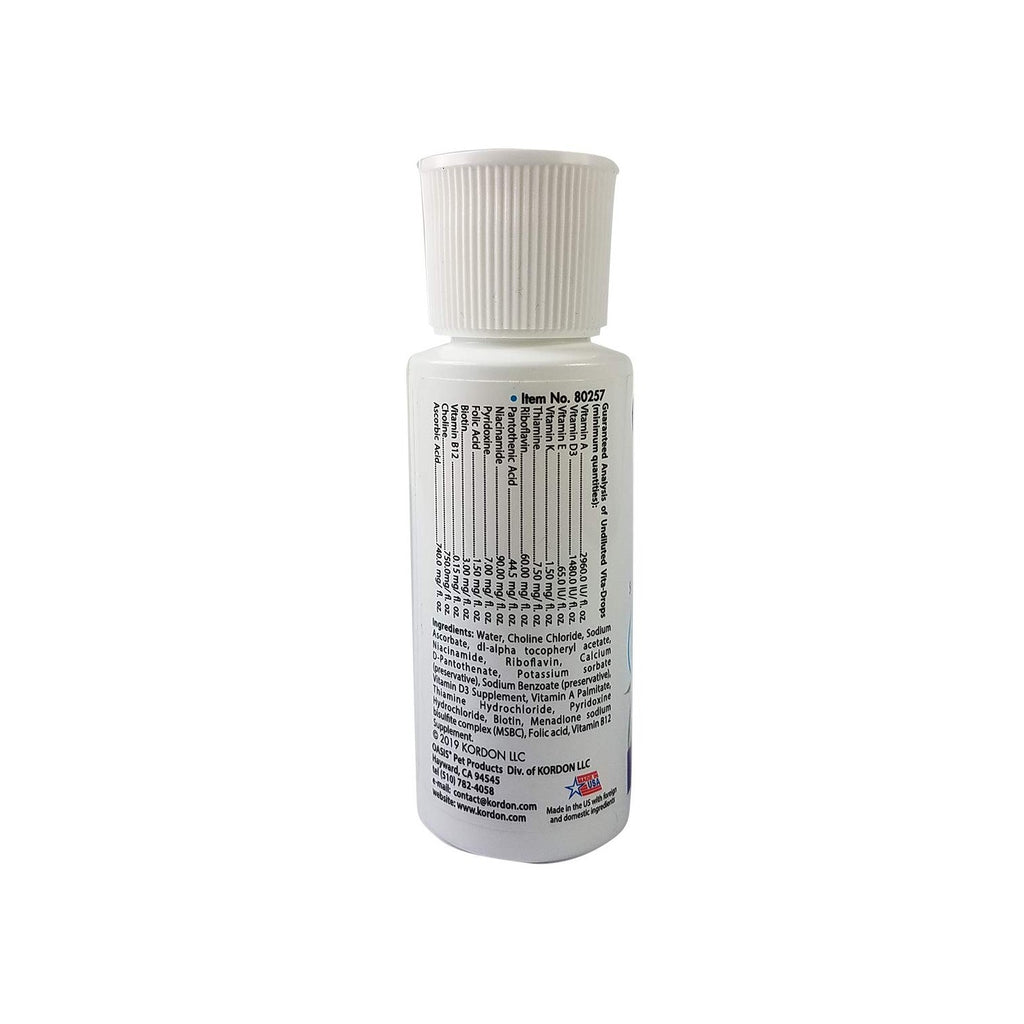 OASIS #80257 Vita Drops for Small Birds, 2- ounce liquid multivitamin