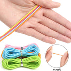32 Yards 2mm Elastic Band Cord Bracelet String Rubber Rope 15 Colors 6.6ft/pcs for Bracelet,Beading,Jewelry Making by CCINEE