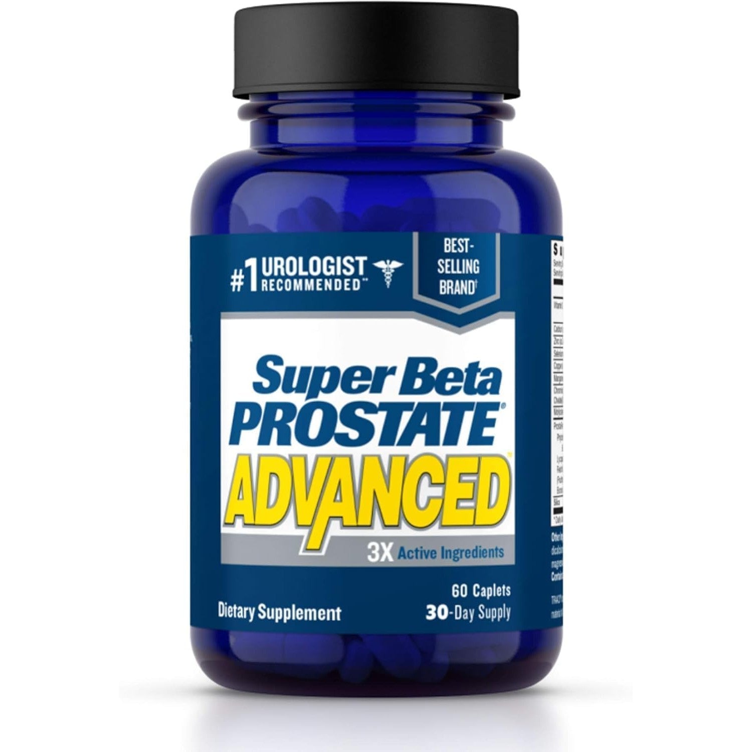 SUPER BETA PROSTATE Advanced - Prostate Health Supplements for Men, 120ct | Reduce Bathroom Trips, Promote Sleep, Better Bladder Emptying & Healthy Prostate