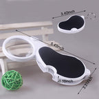 TECHSHARE Magnifying Glass with Light, Lighted Magnifying Glass, Handheld Pocket Magnifier Small Illuminated Folding Hand Held Lighted Magnifier for Reading Coins Hobby Travel - 45 Mm Diameter