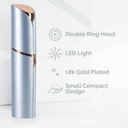 innobeaut Painless Electric Facial Hair Remover for Women, USB Rechargeable | LED reveals fine hairs, Portable face shaver for upper/lip/chin/peach fuzz, Facial hair removal for women,Blue Device only