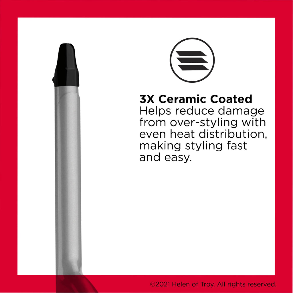 Buy now Revlon Perfect Heat Triple Ceramic Curling Iron | For Silky Smooth Spiral Curls (1/2 in) at indiglob india