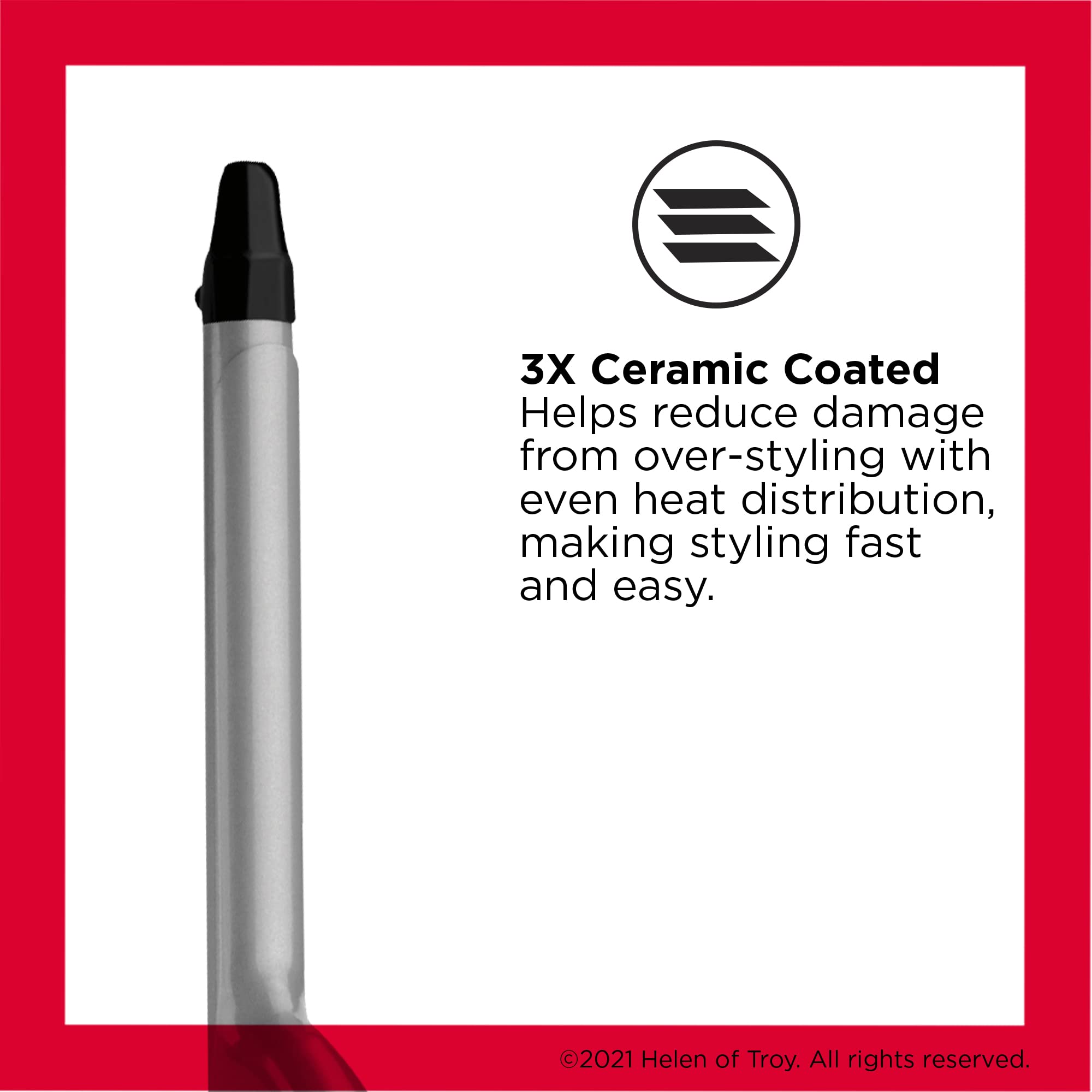 Buy now Revlon Perfect Heat Triple Ceramic Curling Iron | For Silky Smooth Spiral Curls (1/2 in) at indiglob india