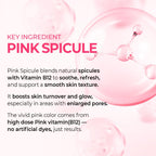Dr.Melaxin Cyano Pink Spicule Serum with Vitamin B12, Liquid Microneedle Facial Treatment for Enlarged Pores, Niacinamide for Texture Refining & Renewal, 1.01 fl.oz