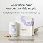 Nutrafol Postpartum Hair Growth Supplements, Clinically Tested for Visibly Thicker Hair and Less Shedding, Breastfeeding-friendly
