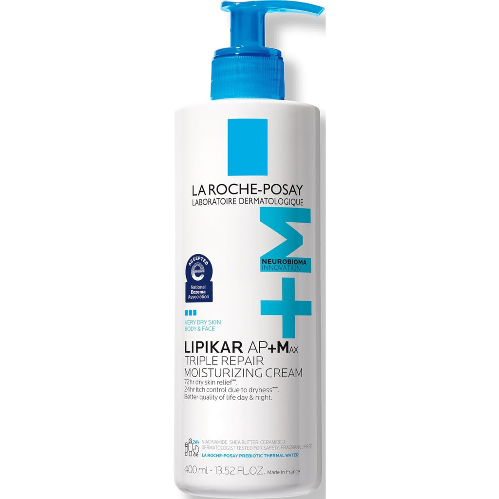 La Roche-Posay Lipikar AP+MAX Triple Repair Moisturizing Body Cream | Face & Body Lotion for Dry Skin with Shea Butter & Niacinamide | Gentle Moisturizer for Very Dry, Rough & Sensitive Skin