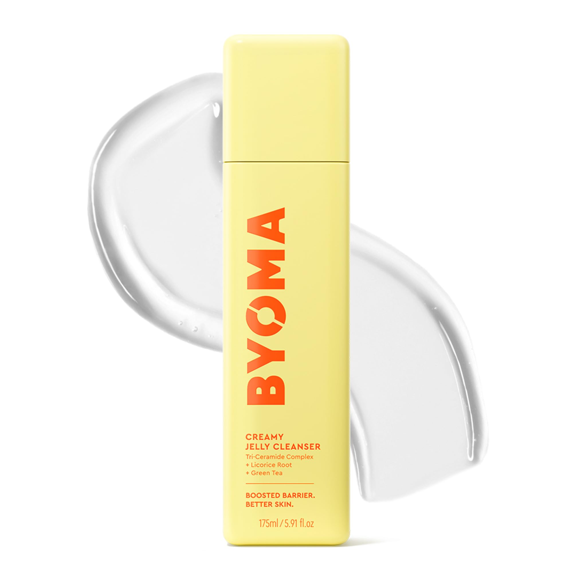 BYOMA Creamy Jelly Cleanser | Hydrating Face Wash with Ceramides, Soothing Formula, No Oily Residue, Fragrance Free, for All Skin Types