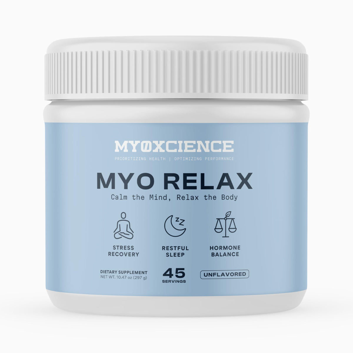 MYOXCIENCE Myo Relax & Calm | Unflavored | 45 Serving Jar