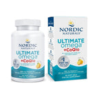 Nordic Naturals Ultimate Omega + CoQ10, Lemon - 90 Soft Gels - 1280 mg Omega-3 + 100 mg CoQ10 - Heart Health, Cellular Energy, Antioxidant Support - Non-GMO - 45 Servings
