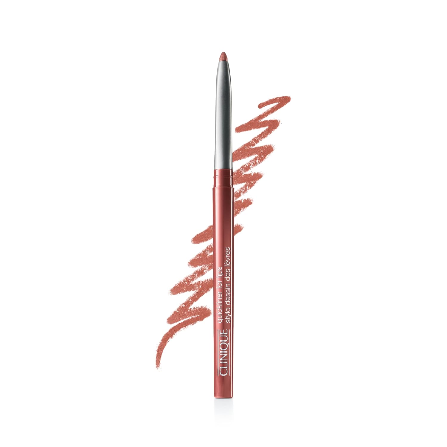 Buy now Clinique Long Lasting Quickliner Lip Liner | Non-Drying + No Sharpening | Available in 19 Shades | Now In Black Honey, Pink & Nude Honey Intense Blush at indiglob india