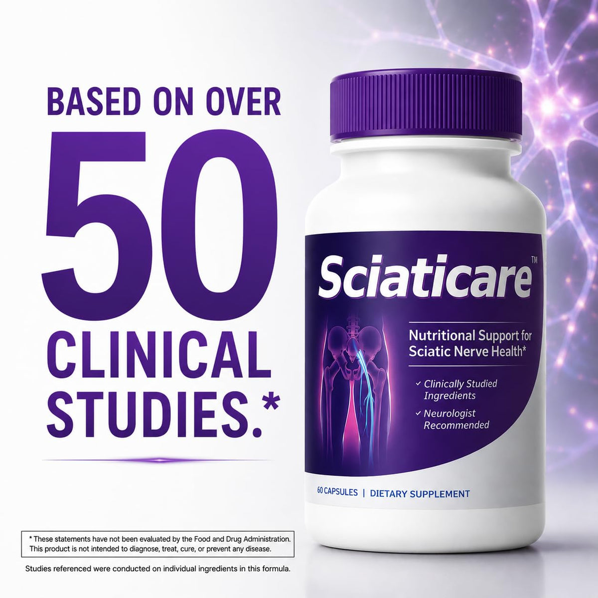 Vita Sciences Sciaticare Daily Wellness Supplement - 60 Capsules