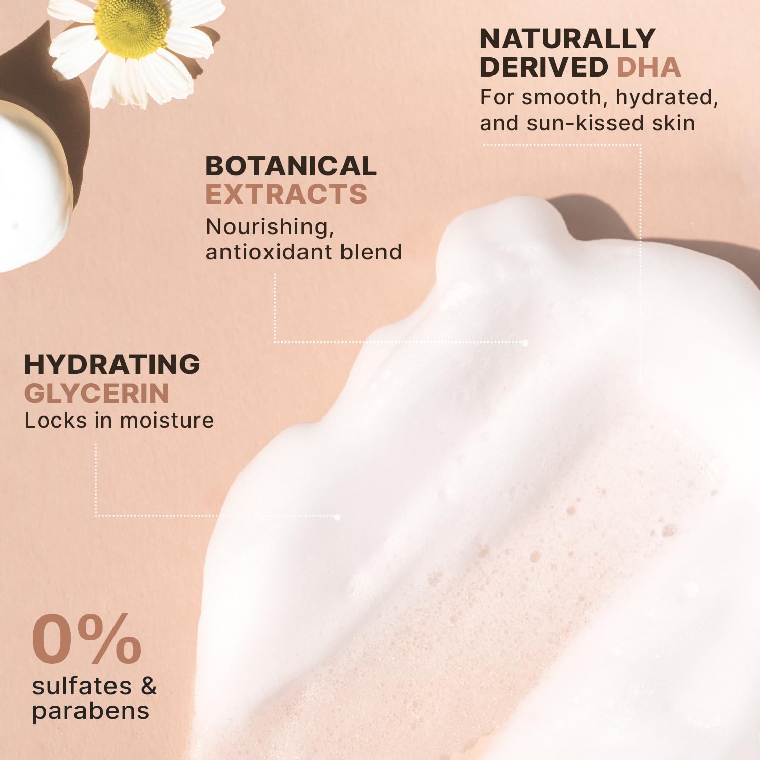 Buy now Self Tanner Mousse - USA Made with Natural & Organic Ingredients, Self Tanning Mousse for Fake Tan, Sunless Tanner for Pale Skin, Clear & Non Toxic Tanning Foam for Streak Free Finish, No Orange Color at indiglob india