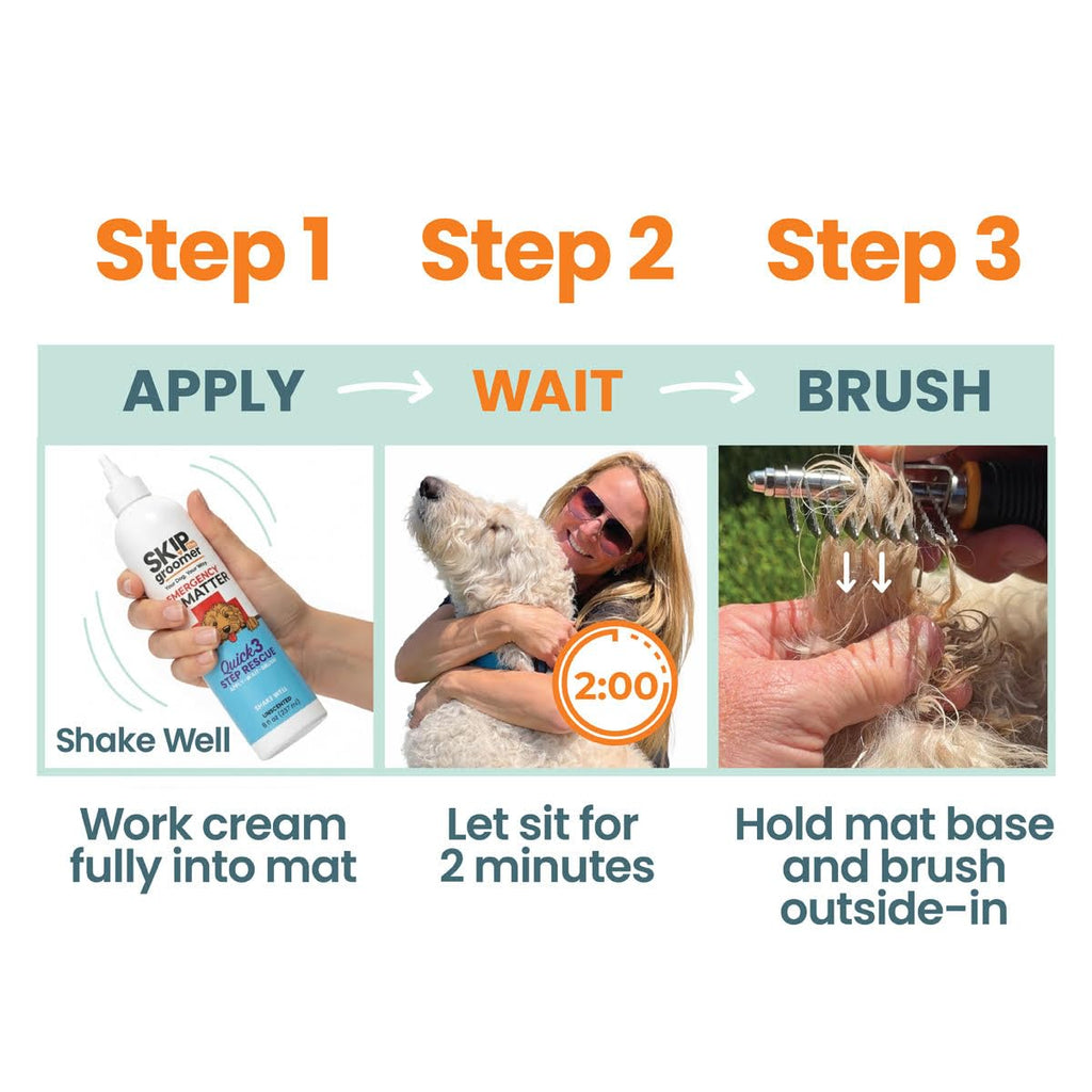 Dematting Cream for Dogs - Mat & Tangle Remover, 8 oz