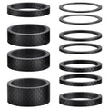 11PCS Bike Carbon Fiber Headset Spacers, Matte Finish, Fits 1-1/8 Inch Stem for MTB, Road Bicycle Handlebar Stems, (15/10/5/3/2/1mm) 6 Sizes