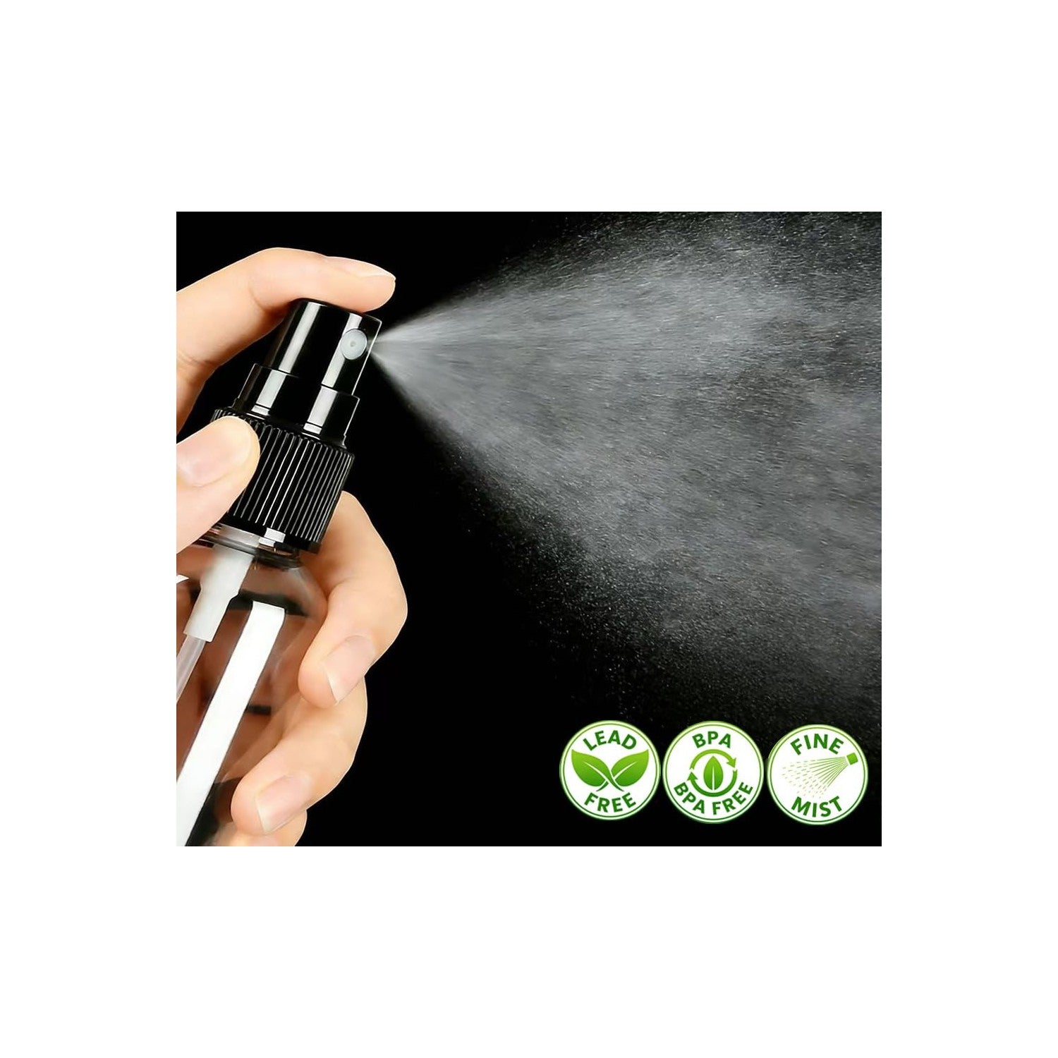1 Oz Travel Spray Bottles, Thickened Reusable Refillable Plastic Sprayers 2 Pack