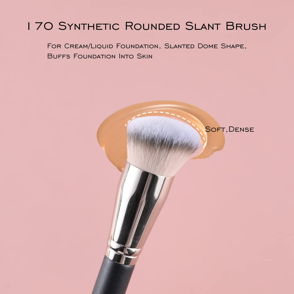 170 synthetic rounded slant brush for cream/liquid foundations. Available online—order yours today!