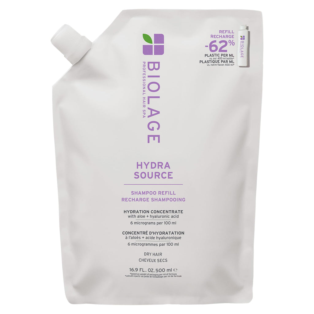 Biolage Hydra Source Shampoo – For Dry Hair | Aloe vera, hyaluronic acid, vegan, paraben-free, softens, moisturizes, adds shine