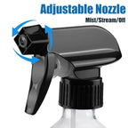 Plastic Spray Bottles for plant - 2Pack/10oz/300ml - Small Spray Bottles | Mist Stream - No Clog No Leak, Easy to Grip with Adjustable Nozzle for Hair, Cooking, Cleaning - BPA Free