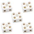 Buy now 2 Way Ceramics Terminal Blocks,25A 380V High Temp Porcelain Ceramic Connectors for Electric Wire Cable 5Pcs by GUBCUB 2 Way Ceramics Terminal Blocks 5 at indiglob india