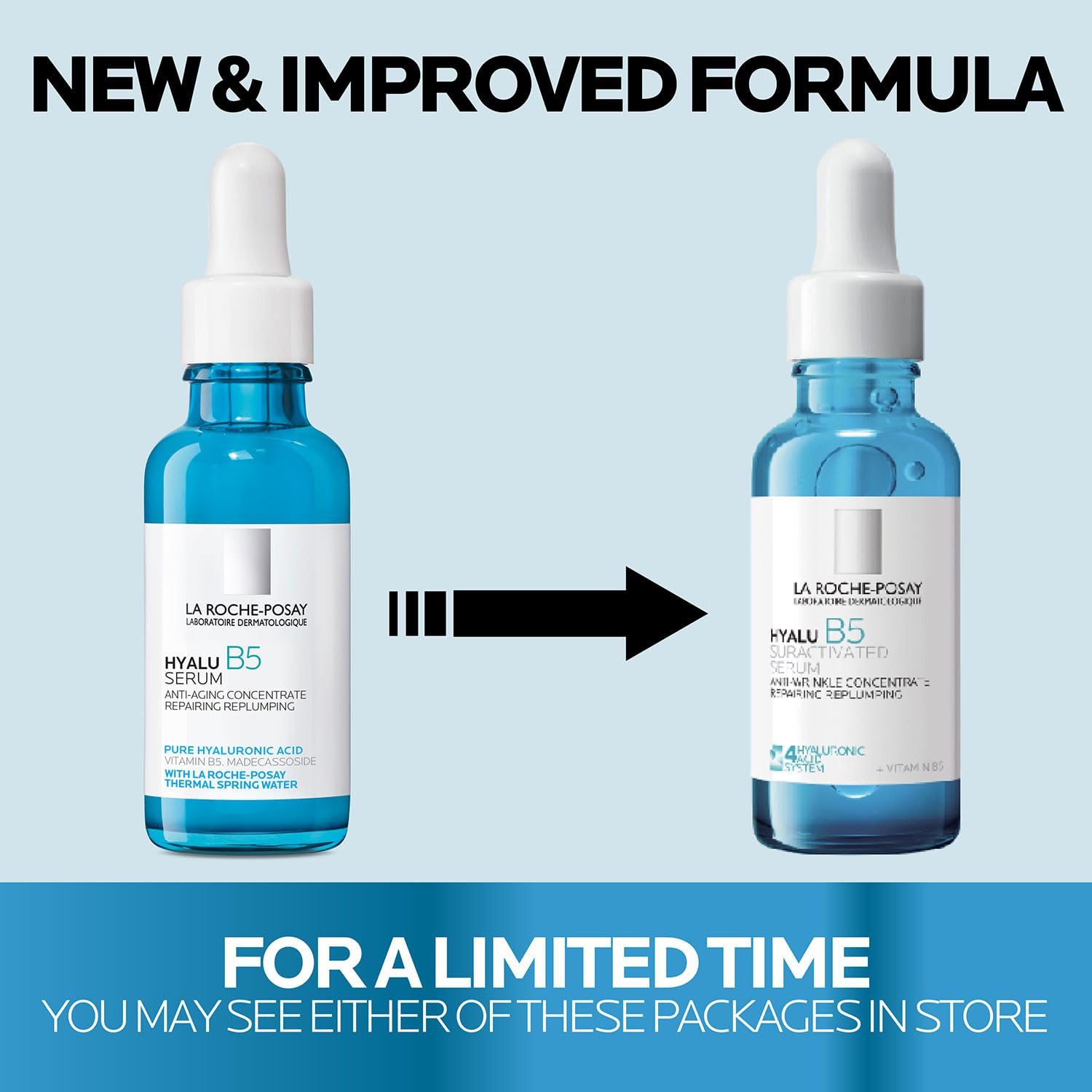 La Roche-Posay Hyalu B5 Pure Hyaluronic Acid Serum for Face, with Vitamin B5, Anti-Aging Serum for Fine Lines and Wrinkles, Plumps and Repairs Dry Skin, Safe on Sensitive Skin