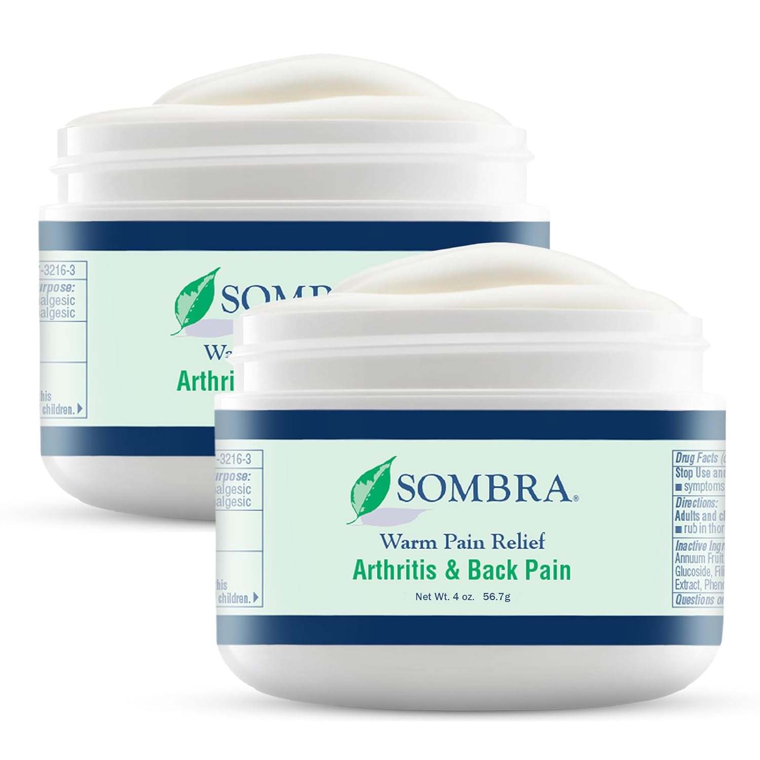 Buy now Sombra Warm Pain Relief Gel, Warm Relief for Arthritis and Chronic Pain Pre-Workout Muscle Rub Vegan Formula Free of Artificial Fragrances, Dyes, NSAIDs, Wax, Petroleum, Alcohol - 8oz Jar 4 Ounce (Pack of 2) Warm at indiglob india