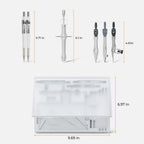 Nicpro 22 PCS Compass Geometry Tools with Case, Drafting Tool Geometry Set