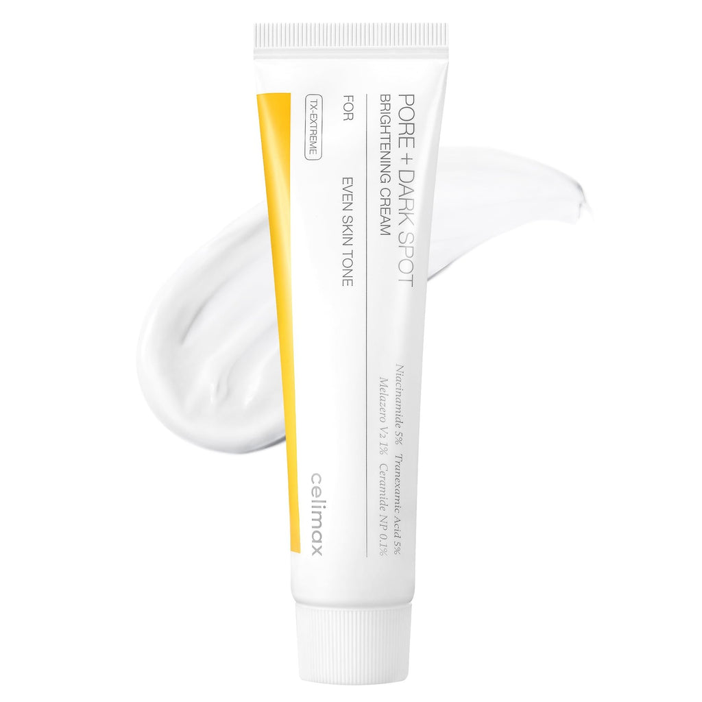 celimax Pore+Dark Spot Brightening Cream, 1.18 fl.oz | Niacinamide, Tranexamic Acid, TXA Cream, Pore Minimizer, Hydrating, Dark Spot Remover for Face, Sensitive Skin
