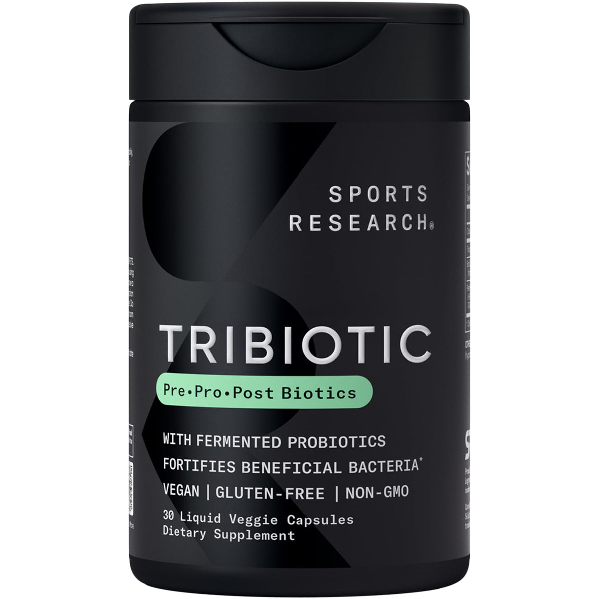 Sports Research® Tribiotic 3-in-1 Pre·Post·Probiotic, 30 Liquid Caps