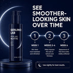 Serlino Lab Night Face Cream for Men - Retinol Night Cream with Hyaluronic Acid & Olive Oil, Collagen Boosting Face Moisturizer, Firms Men's Sagging Neck & Jowls, Reduces Deep Wrinkles, 1.7 Fl Oz